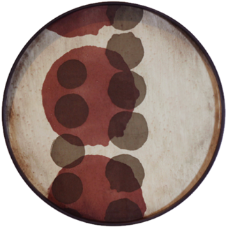 Notre Monde Layered Dots Round Tray (1000x533), Png Download