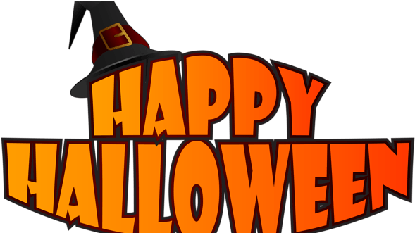 Halloween Stickers Png - Transparent Happy Halloween Clipart (600x330), Png Download