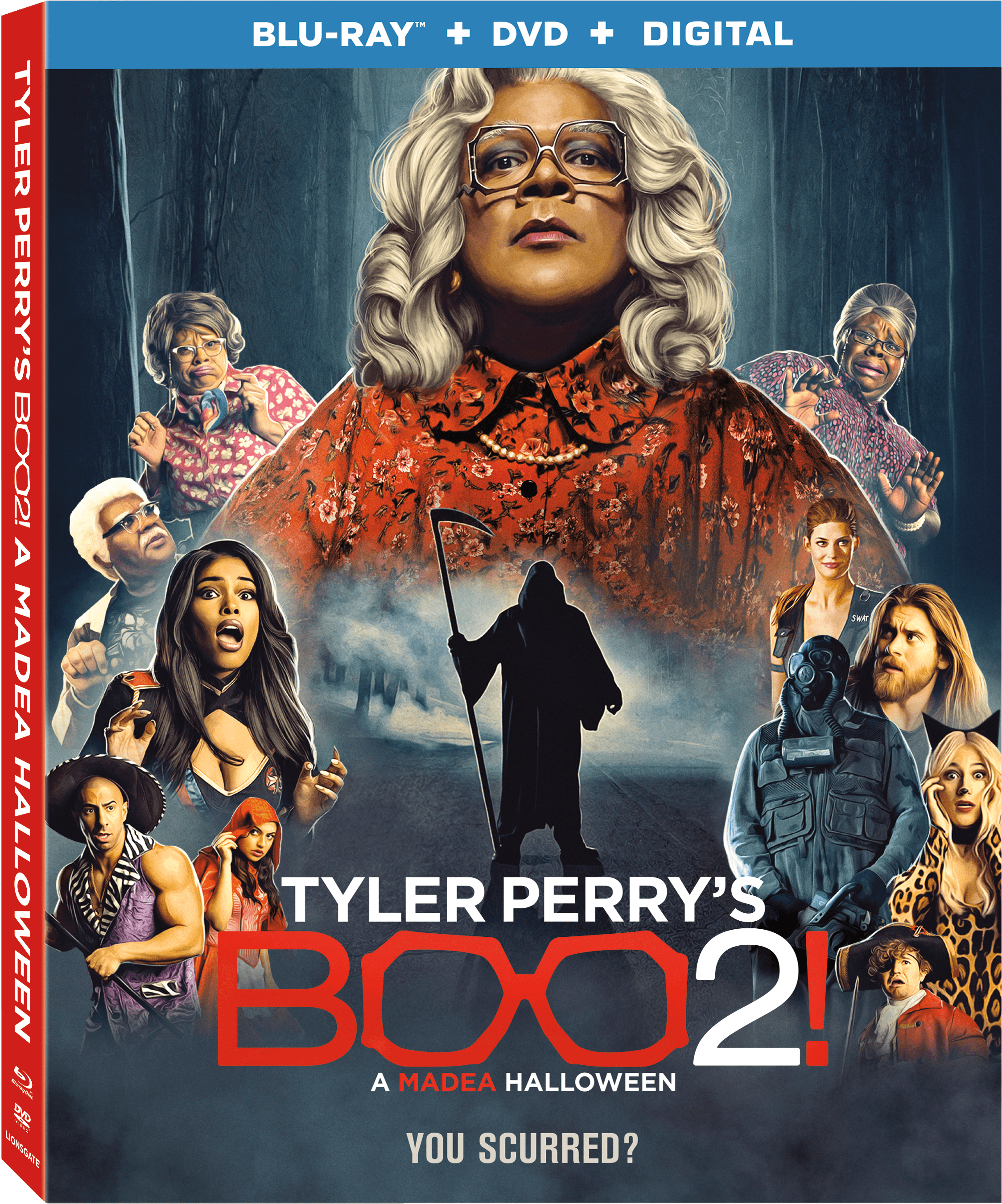 Lionsgate Presents Tyler Perry's Blockbuster Hit Boo - Tyler Perry's Boo 2 A Madea Halloween (2600x3000), Png Download