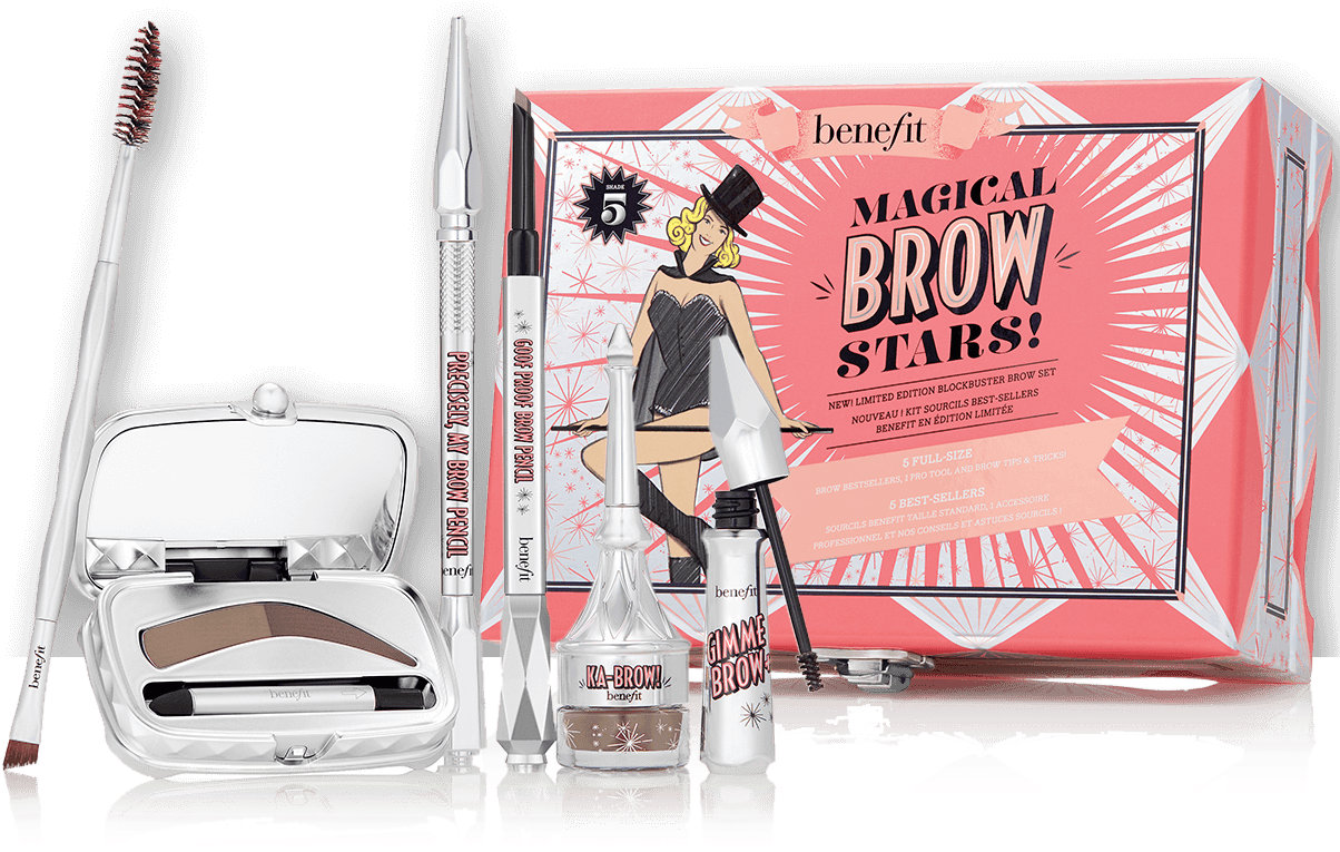 From Brow Pencils To Powders To Gels And More, This - Benefit Bow Set (1220x1380), Png Download