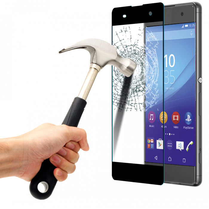 Tempered Glass For Xperia Xz Black - Huawei Nova 3i Back Cover Price In India (700x700), Png Download