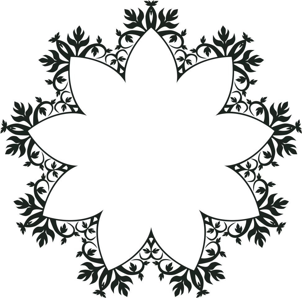 Ornament Frame Extended Mandala Henna Art Stencils Full Size Png Download Seekpng