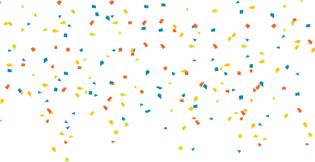 Confetti Png (644x338), Png Download