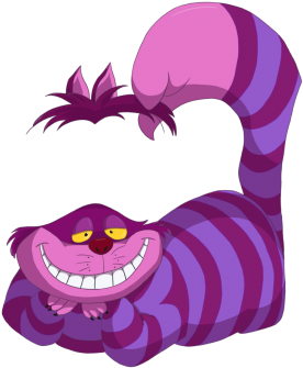 Cheshire Cat Alice Cartoons In Wonderland - Mad Hatter Cheshire Cat Alice And Wonderland (336x360), Png Download