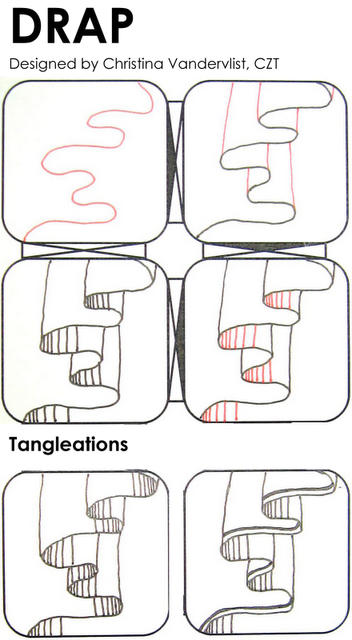 Textura - Zentangle Drape (352x640), Png Download