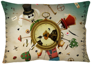 Fantasy Illustration Of Fairy Tale Alice In Wonderland - Alice In Wonderland And Data (400x400), Png Download