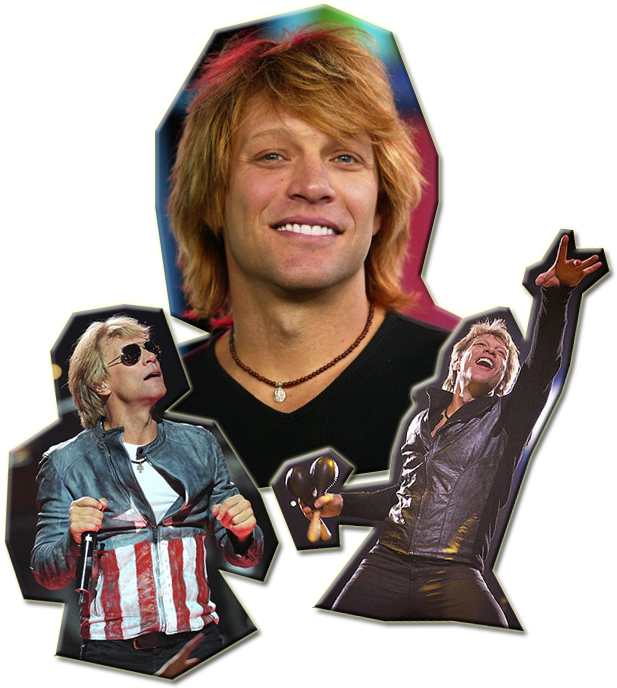 Imagens Usadas Como Referência - Jon Bon Jovi (617x688), Png Download