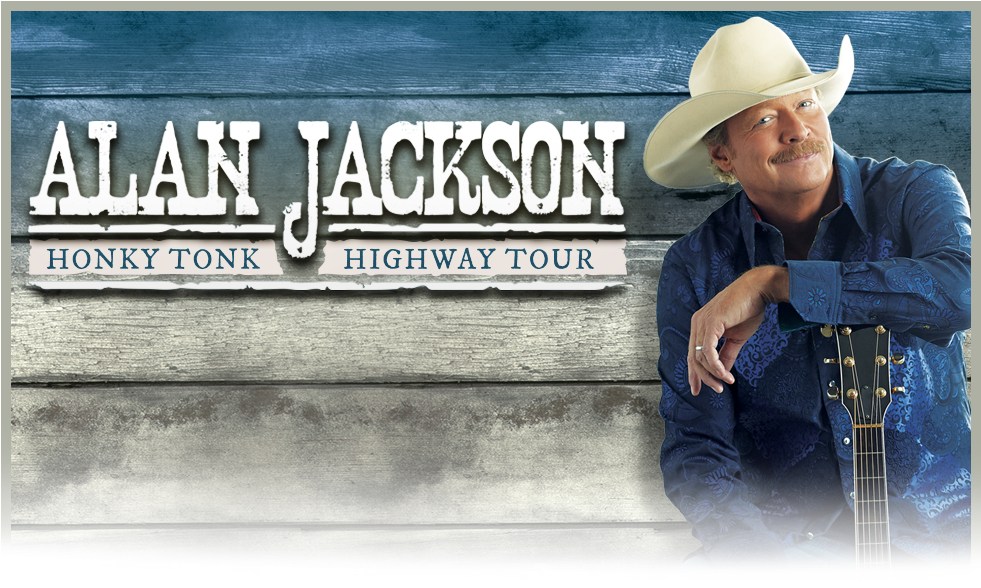 Alan Jackson Honky Tonk Highway Tour - Alan Jackson Tour 2018 (980x600), Png Download