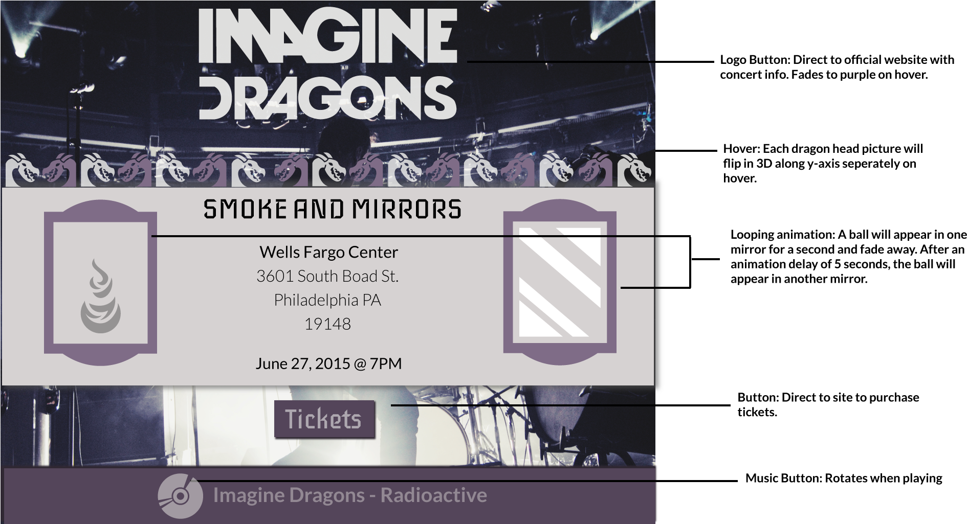 Wbdv242s001 Midterm Ml993 01 Wbdv242s001 Midterm Ml993 - Imagine Dragons (1947x1024), Png Download