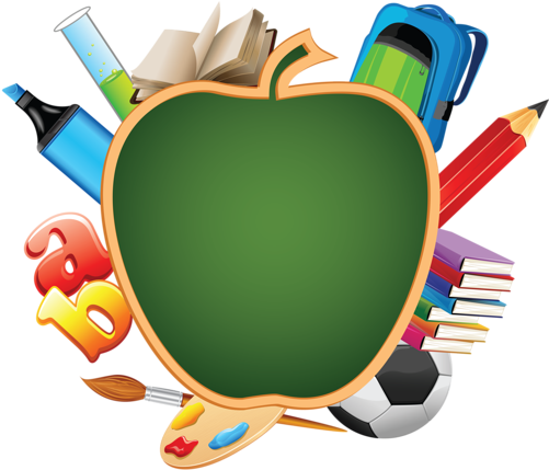 School Clipart Clipart Simple - Escolares Png (500x440), Png Download