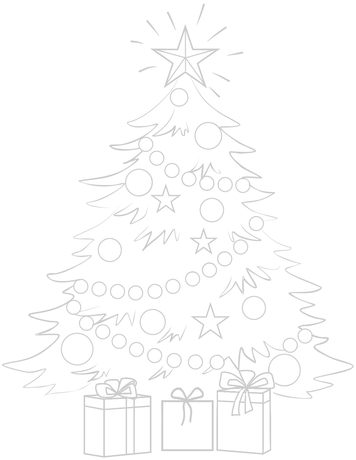 1 - Christmas Tree (500x500), Png Download