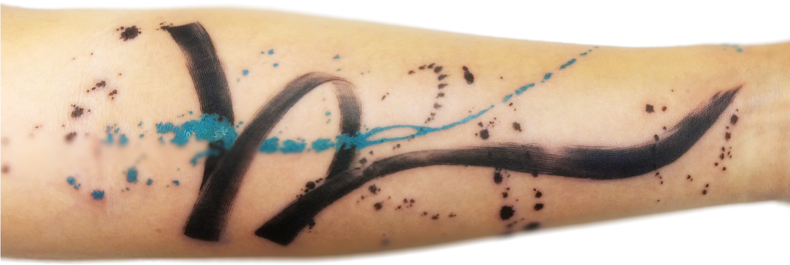 When Down Turn Yourself Up Again And Move On - Tattoo (1600x699), Png Download
