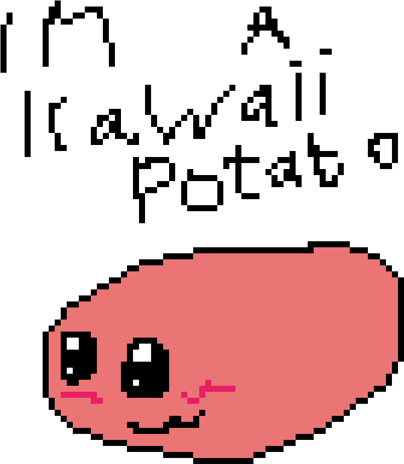Im A Kawaii Potato - Potato (1200x1200), Png Download