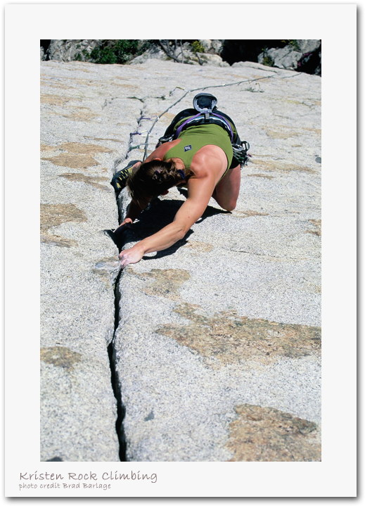 Kristen Ulmer Rock Climbing (728x718), Png Download