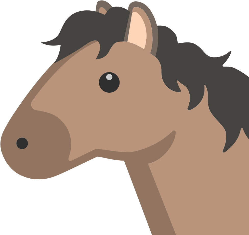 File - Emoji U1f434 - Svg - Caballo Emoji Android (1024x1024), Png Download
