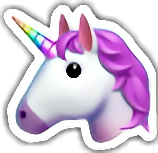 Unicorn Emoji No Background (544x528), Png Download