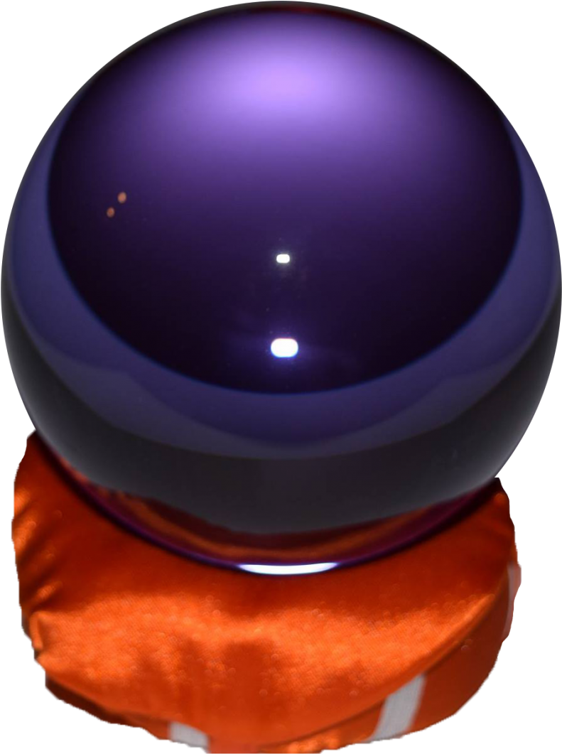 Purple Crystal Ball - Psychic Reading (1033x1200), Png Download