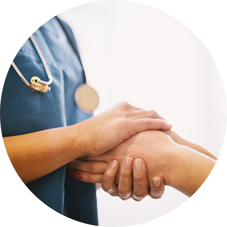 Nursehands-circle - Circle (450x450), Png Download