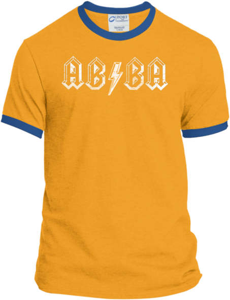 Abba Lightning Bolt Men's Ringer - Minnesota Row The Boat (600x600), Png Download