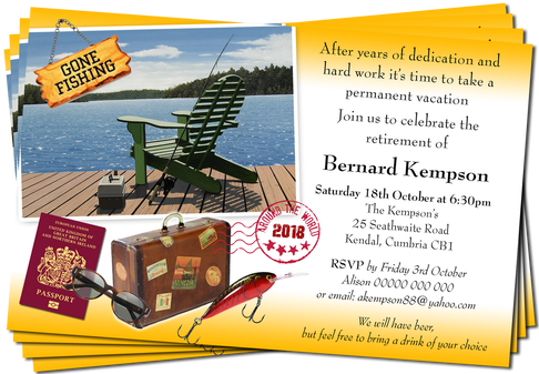 Art Wall 'fishing Chair' Removable Wall Art Mural (498x336), Png Download