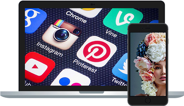 Purple Moon Designs Image - Cyberbullying Social Media Apps (688x354), Png Download