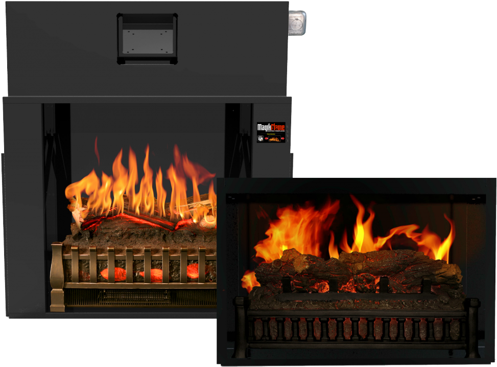 Electrical Fireplace New Electric Fireplaces - Electric Realistic Fireplace Insert (1024x777), Png Download