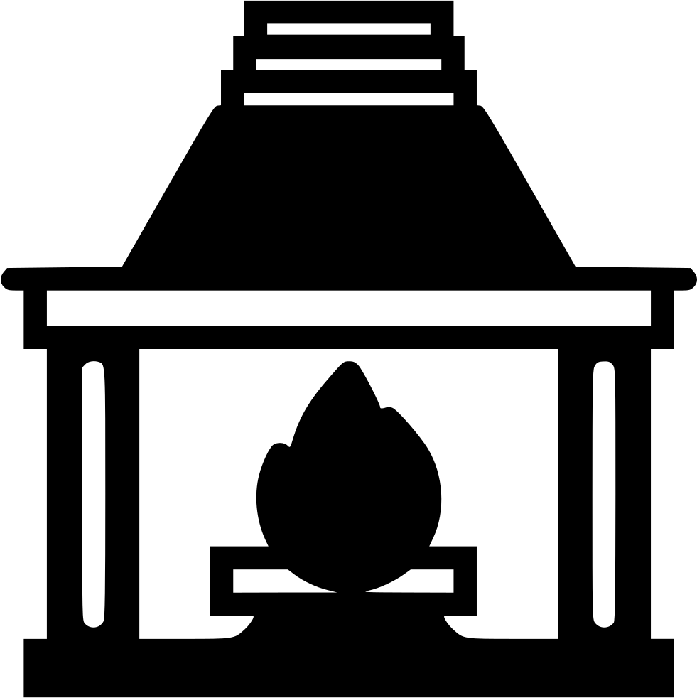 Fireplace - - Fireplace (981x982), Png Download