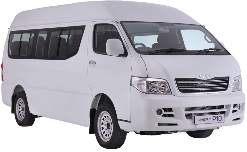 P10 White - Chery Minibus (818x505), Png Download