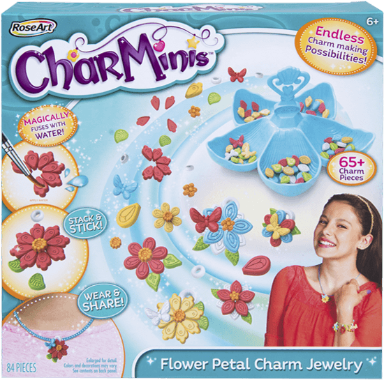 Roseart Charminis Charm Maker Flower Charm Jewelry - Roseart Charminis? Jewelry Studio (600x600), Png Download