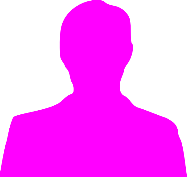 Pink Silhouette Clip Art - Head And Shoulders Silhouette (600x568), Png Download