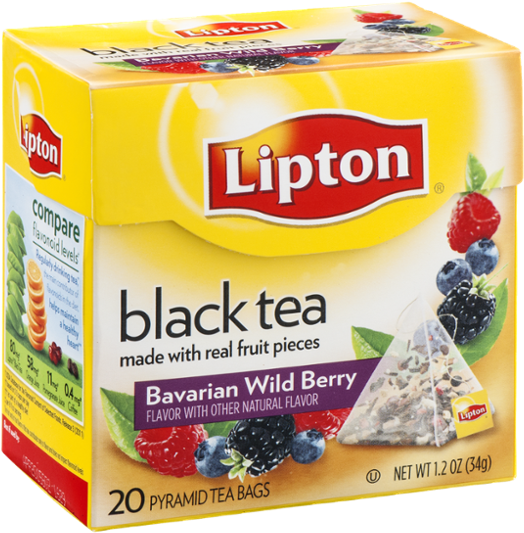 Lipton Pyramids, Bavarian Wild Berry 20 Count (600x600), Png Download