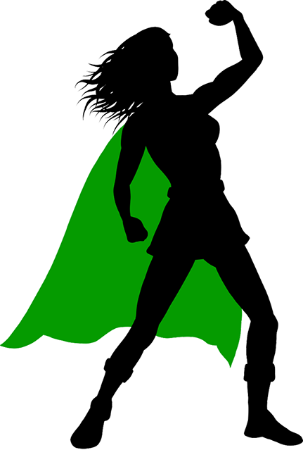All Studies Are By Appointment Only - Woman Superhero Silhouette (431x639), Png Download