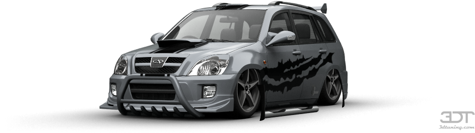 Chery Tiggo Crossover 2008 Tuning - 3d Tuning (1004x373), Png Download
