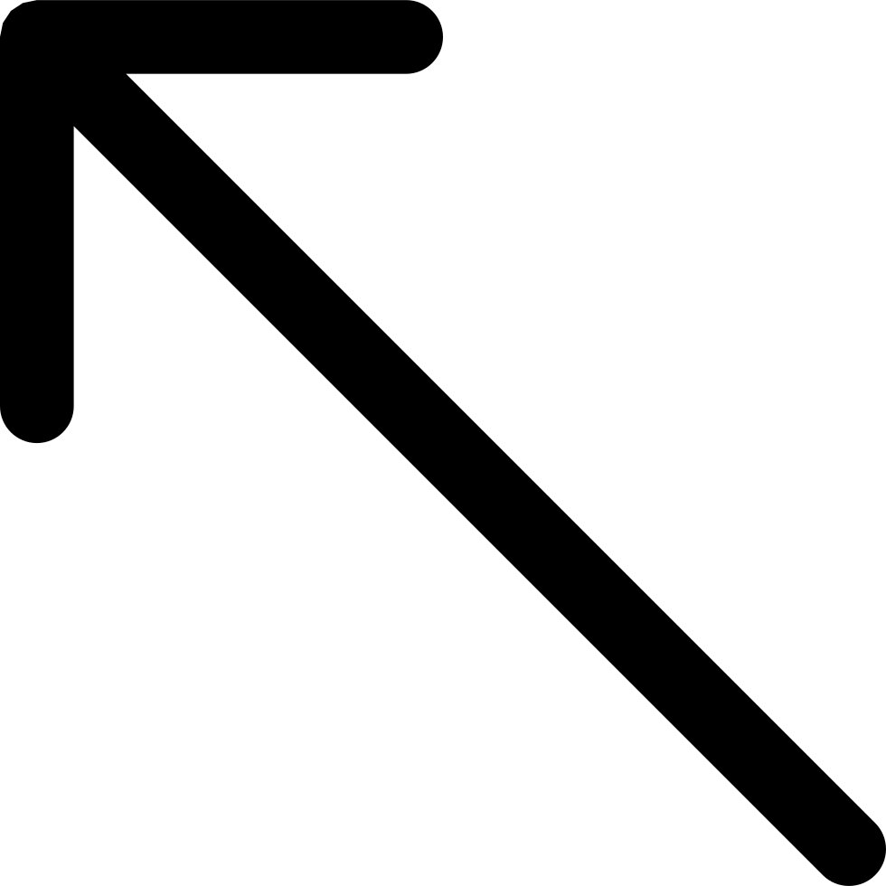 Thin Left Up Arrow Svg Png Icon Free Download - Arrow Without A Background (980x980), Png Download