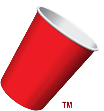 Red Plastic Cup - Ring (432x432), Png Download