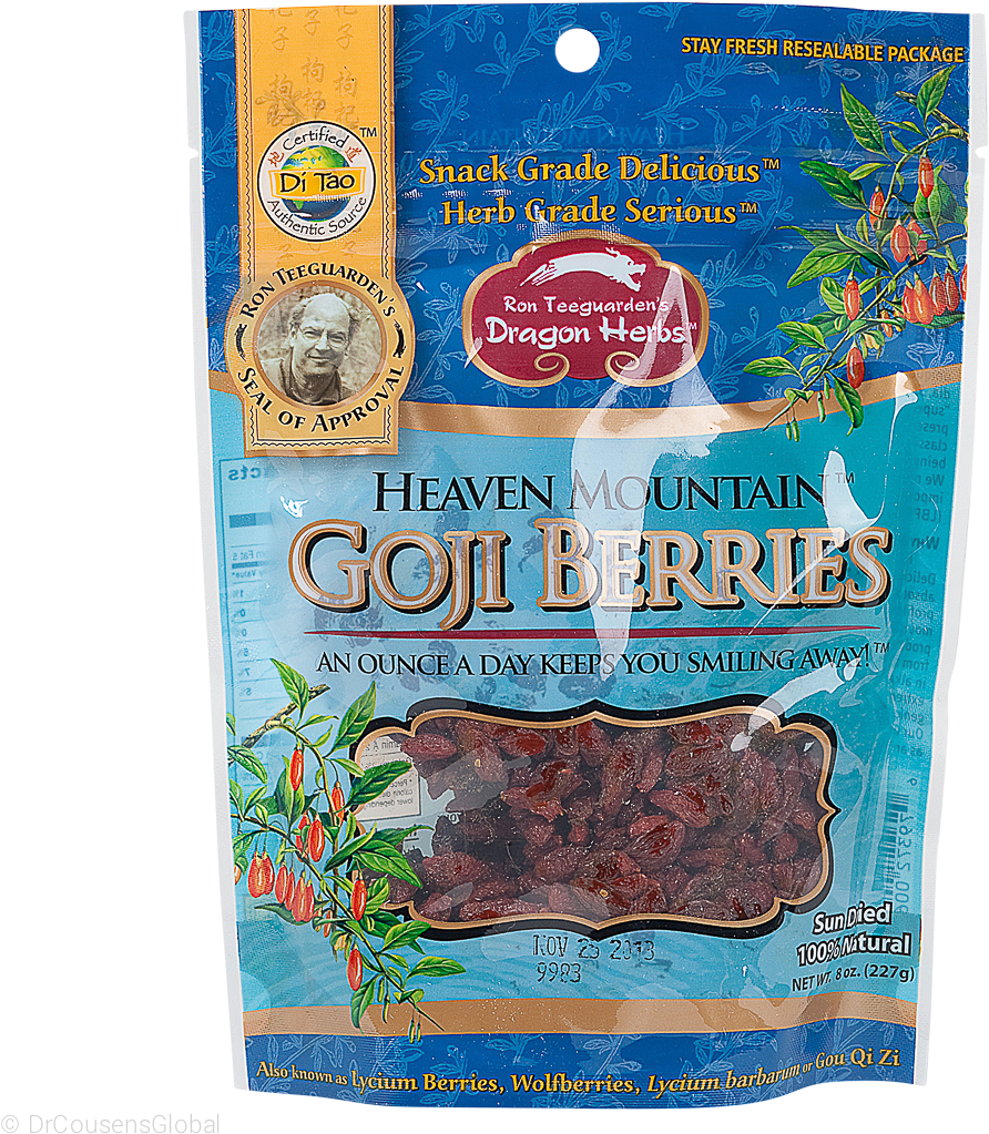 Heaven Mountain Goji Berries, 8oz, Dragon Herbs - Dragon Herbs - Heaven Mountain Goji Berries - 8 Oz. (1100x1100), Png Download