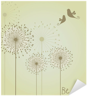 Decoration With Dandelions And Birds - Dandelion (400x400), Png Download