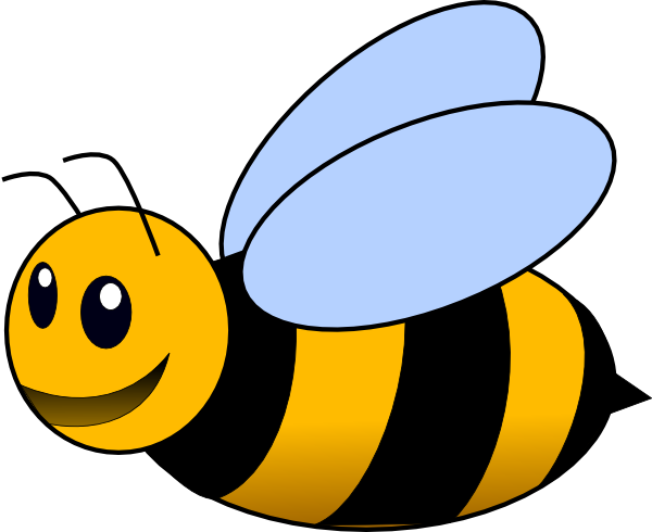 Bee Clip Art At Clker - Bee Clipart No Background (600x490), Png Download