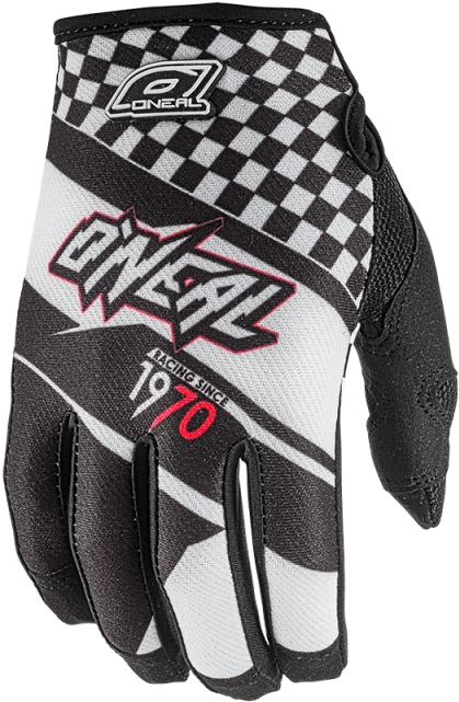 O`neal Jump Glove Afterburner Black - O'neal Jump Afterburner Motor Gloves - Black / White (800x800), Png Download