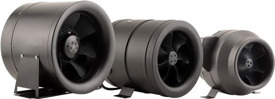 Hurricane Afterburner High Output Fan 10 Inch 1000cfm - Sunlight Supply 736140 10 In. Hurricane After Burner (570x252), Png Download
