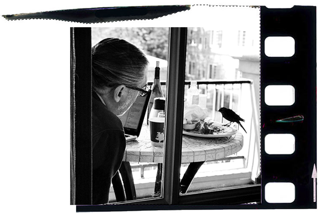 Samuel Vartek With David Lynch While Attending The - Film (649x431), Png Download