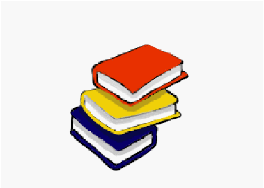 Books 3books Black White Line Art 555px 25 - Clip Art (555x416), Png Download