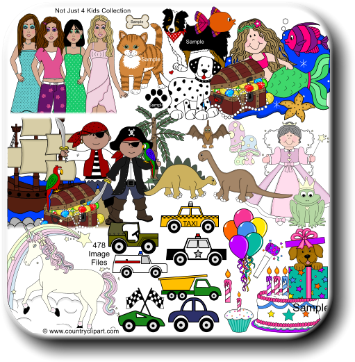 Not Just 4 Kids Cute Clipart - Cute Clipart (560x570), Png Download