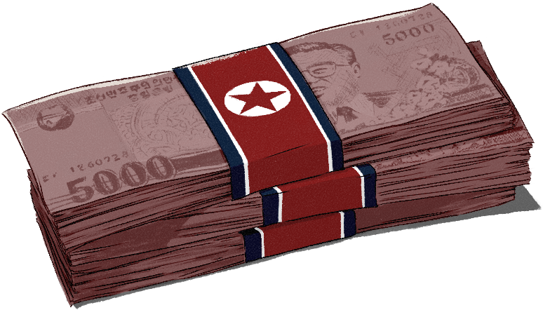 North Korea Money - North Korea (2200x552), Png Download