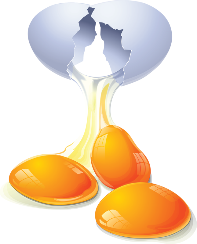 Фотки Egg Vector, Vector Graphics, Vector Art, Food - Egg Yolk Cartoon (645x800), Png Download