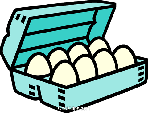 Carton Of Eggs - Egg Carton Clip Art (480x368), Png Download
