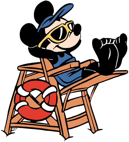 Mickey The Lifeguard - Mickey Lifeguard (448x491), Png Download