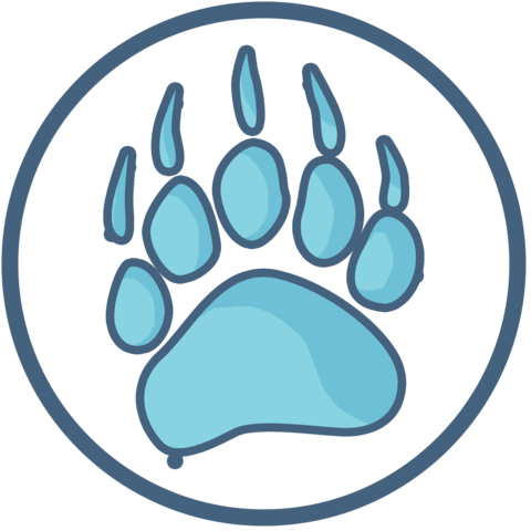 Native American Bear Track Symbol - Symbol (480x480), Png Download