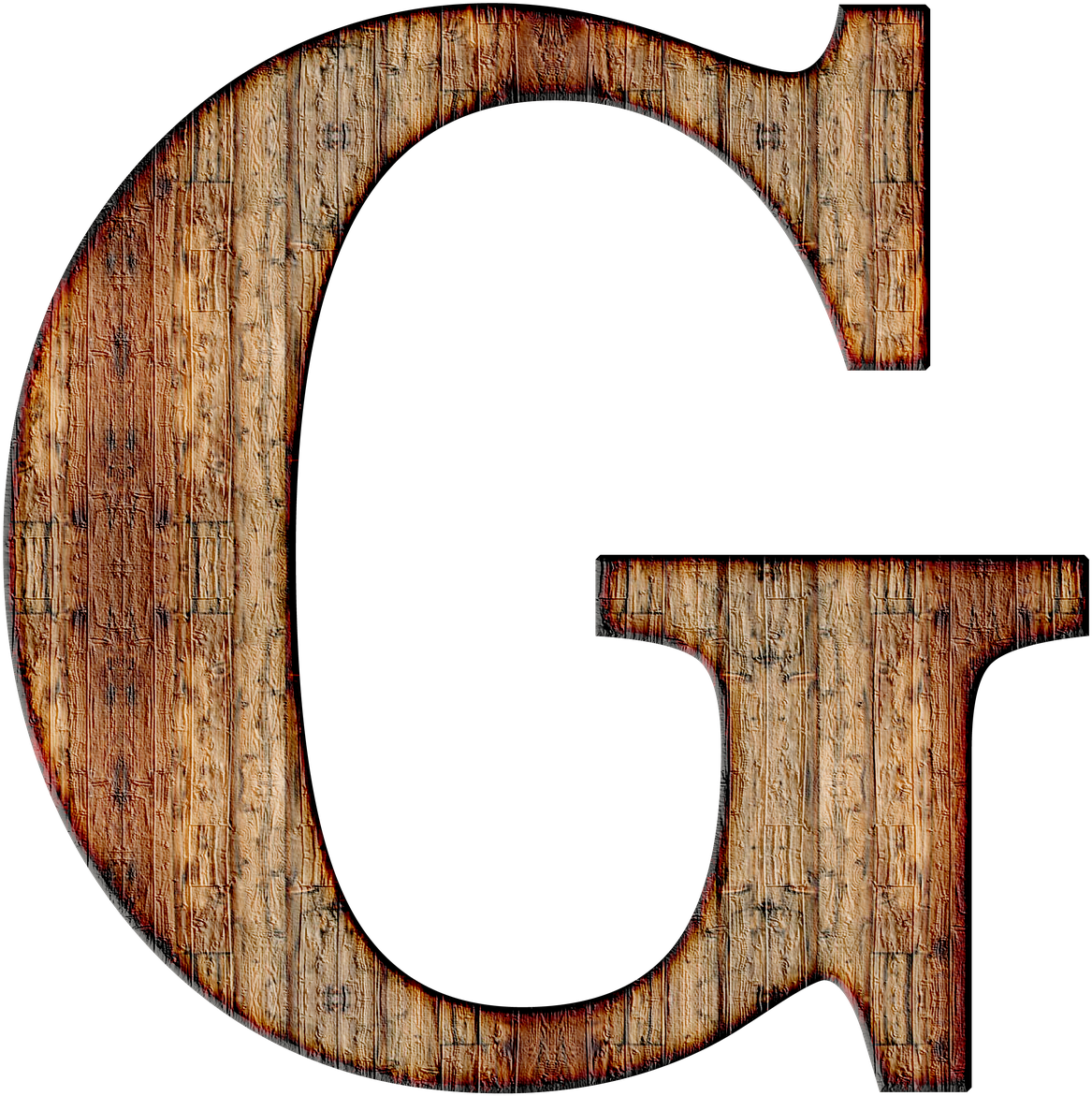 Alphabet, Letter, Initial, Background - Letter G In Wood (720x720), Png Download