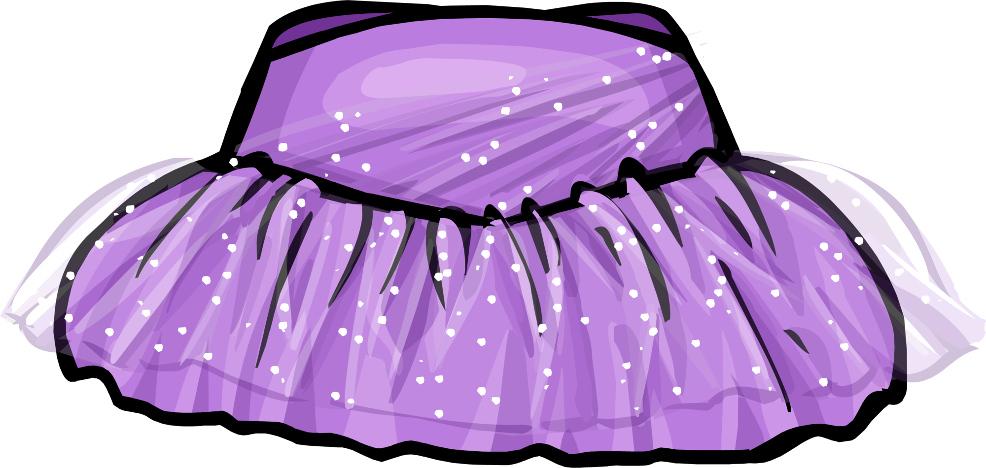 Purple Sparkly Dress Club Penguin (2000x950), Png Download